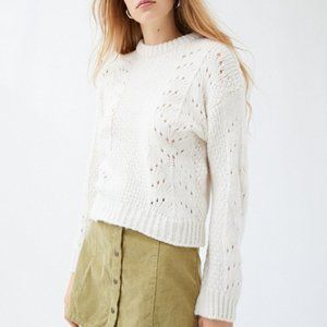 UO Libby Pointelle Knit Sweater